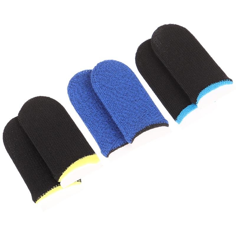 1 Pair  Mobile Game Sweat-Proof Fingers Gloves Touch Screen Thumbs Finger Sleeve