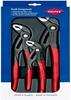 Knipex 00 20 09 V02 3-piece Adjustable Pliers Set for the Workshop, Pressure-button Adjustment, Self-grip Effect