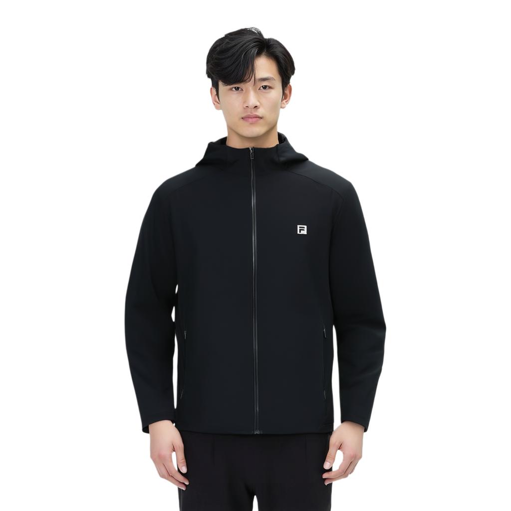 FILA Fitness Knitted Hooded Comfortable Jacket Men jackets A11M531501F-BK