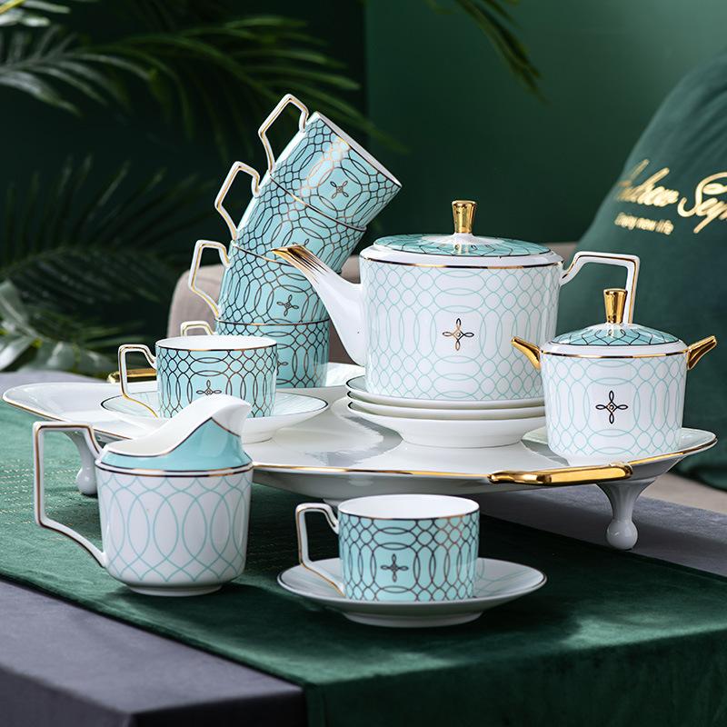 Simple Light Luxury English Afternoon Tea Set Household Bone China Teapot Set Small Luxury Exquisite Coffee Cup