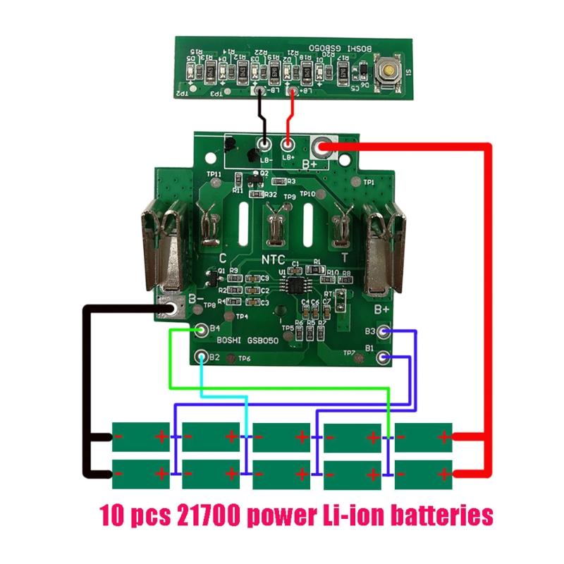 Battery Plastic for Case PCB Circuit Board 21700 BAT618 Battery for Protection Box for Battery Container Box