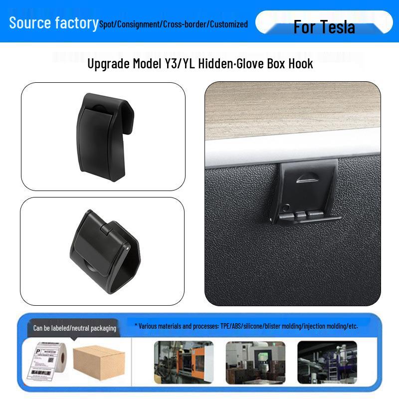 Applicable for Refreshed Model Y/3 Tesla Glove Box Hook - Passenger Side