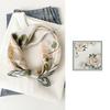 53 Einfacher Crêpe Satin Seidenschal Seide High-End Nationaler Stil Druck 100% Maulbeerseide Seide Luxus Seiden-Quadrat-Schal Damen-Schal