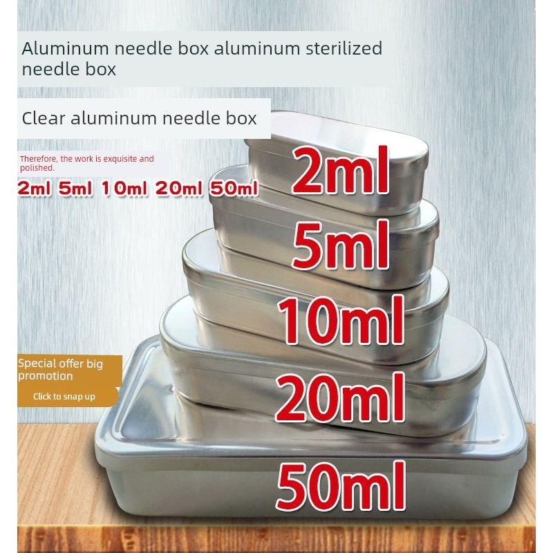 Sale Aluminum Needle Box Disinfection Box Special Acupuncture Box Plum Blossom Needle Box Injection Needle Three-Edged Needle Needle Disinfection Box