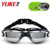 Yuke Electroplated Anti-Fog Swimming Goggles with Earplugs for Men & Women