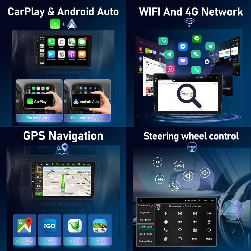 Navigation GPS Carplay For Mercedes Benz Smart Fortwo 2010-2015 Car Radio Android Auto Head Unit Multimedia Player No 2din DVD