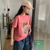 Women's Tee Shirt Summer Funny Graphic Print T Shirt Women Clothes Harajuku Casual Oversized T-shirts Y2k Tops Streetwear