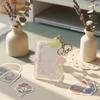 1Pcs  Kpop Acrylic Musical Note 3In Photo Card Holder Cute Idol Photo Storage Backpack Pendant Keychain