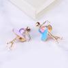 Mode Exquisite Gymnastik Mädchen Hübsche Blume Rock Ballett Tänzerin Broschen Pin Abzeichen Ballerinas Brosche Für Frauen Schmuck Geschenk