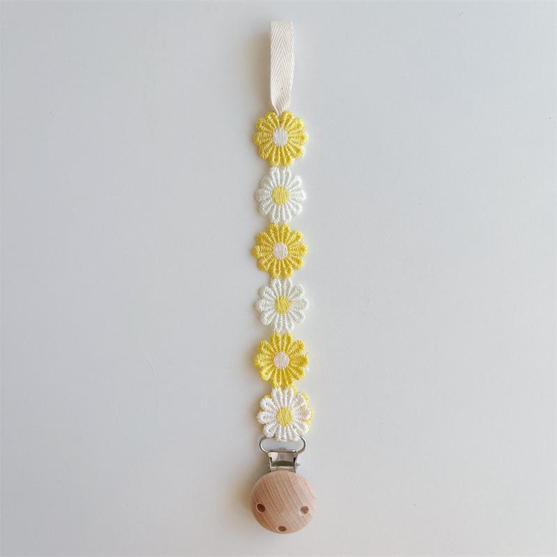 INS Korean Baby Pacifier Anti-Drop Chain and Teether Clip - Little Daisy Lanyard