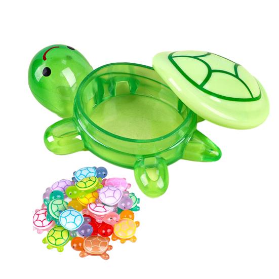 

Glow-in-the-dark Turtle Storage Box with Lid Glowing Turtle Statue with Secret Hidden Compartment Turtle Shape Container Organizer Decoration зелений