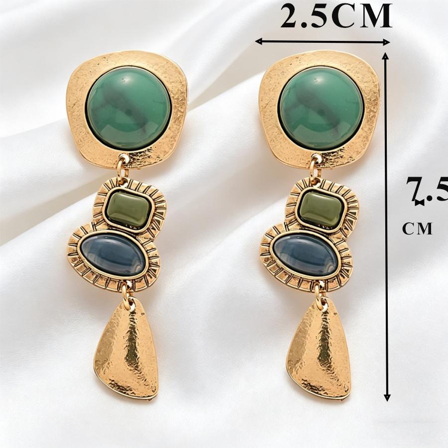 Orecchini Pendenti in Resina Irregolare Multicolore Vintage da Donna Orecchini Bohemian Statement Pendenti per Uso Quotidiano da Donna