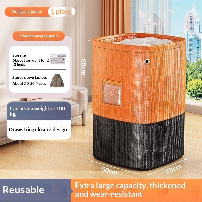 Heavy Duty Rolling Moving Storage Bag With Thickened Bottom Clear Window For House Moving Dorm Relocation Clothes Storage