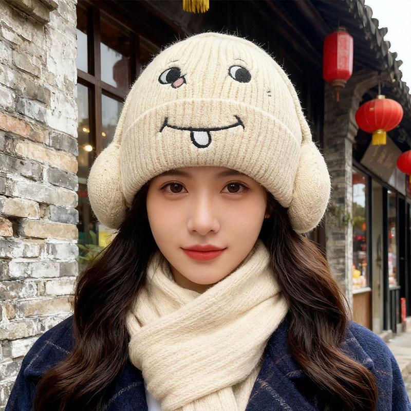 

Wool caps for men and women, small and versatile warm windproof caps in autumn and winter M（56-58cm）