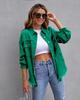 New 2023 Women's Autumn/Winter Denim Cardigan - Solid Color, Single-Breasted Turn-Down Collar Shirt Jacket