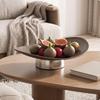 Pedestal Tray Shatterproof Boat-Shaped Low-Profile for Coffee Table