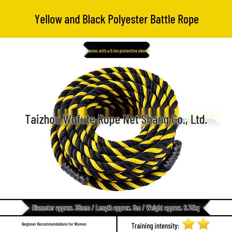 Heavy Duty Battle Rope for UFC, MMA, and Fitness Training - Ideal for Strength, Combat, and Climbing Workouts