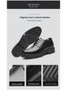 Spring Men's Genuine Leather Breathable Business Shoes - British Formal, Thick Sole, Height-Increasing, All-Match Korean Style