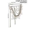New Multi-Functional Chain Tassel Brooches Adjustable Detachable Beaded Chain Pin Handmade Fixator Trouser Leg Women