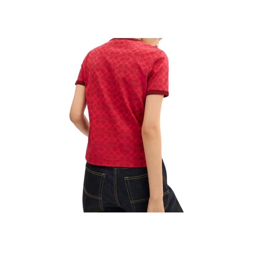 Coach Organic Cotton Classic Color Block Regular T-Shirt Women Tops CZ729-XKH
