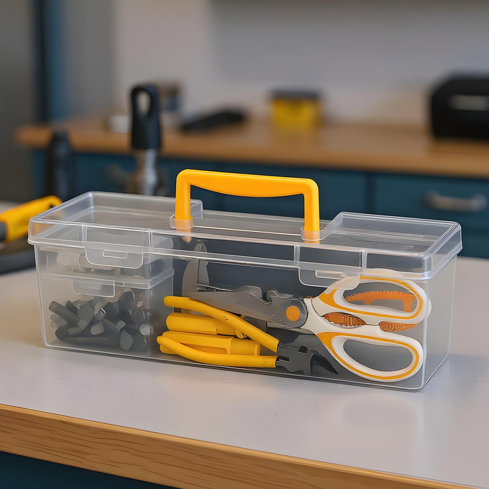 

Hardware Organizer Box Fastener Organizer Clear Divided Case for Work Nuts Bolts Electronics Terminal Marker Ratchet Mechanic CHINA