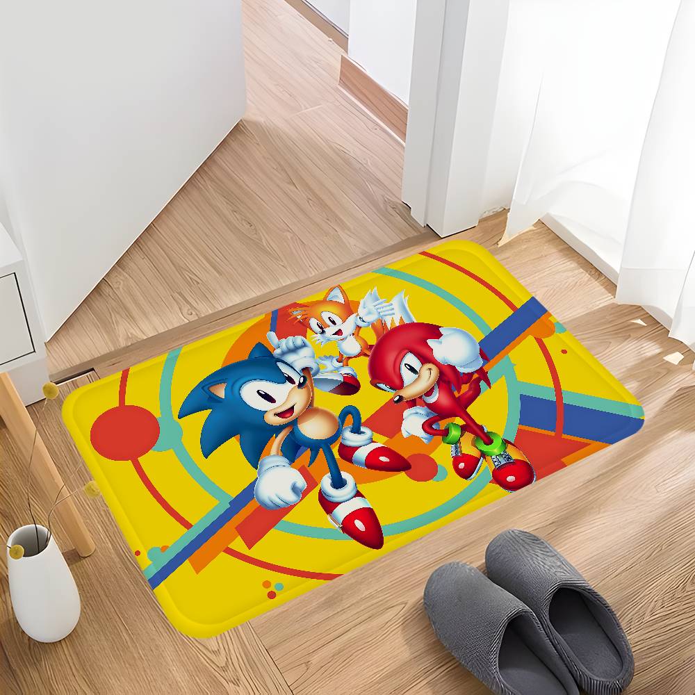 S-Sonics Game Cartoon Floor Mat Cheaper Anti-slip Modern Living Room Balcony Printed Bedside Mats