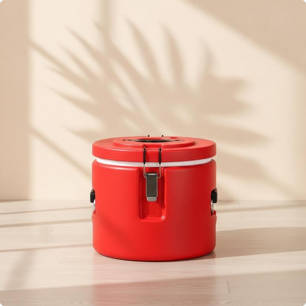 Food Container with Stainless Steel Liner Double-Layer Soup Lid