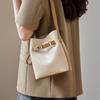 2025 New Autumn Winter Trendy Women's Bucket Bag Crossbody Genuine Leather Commuter High-end Single Shoulder Bag