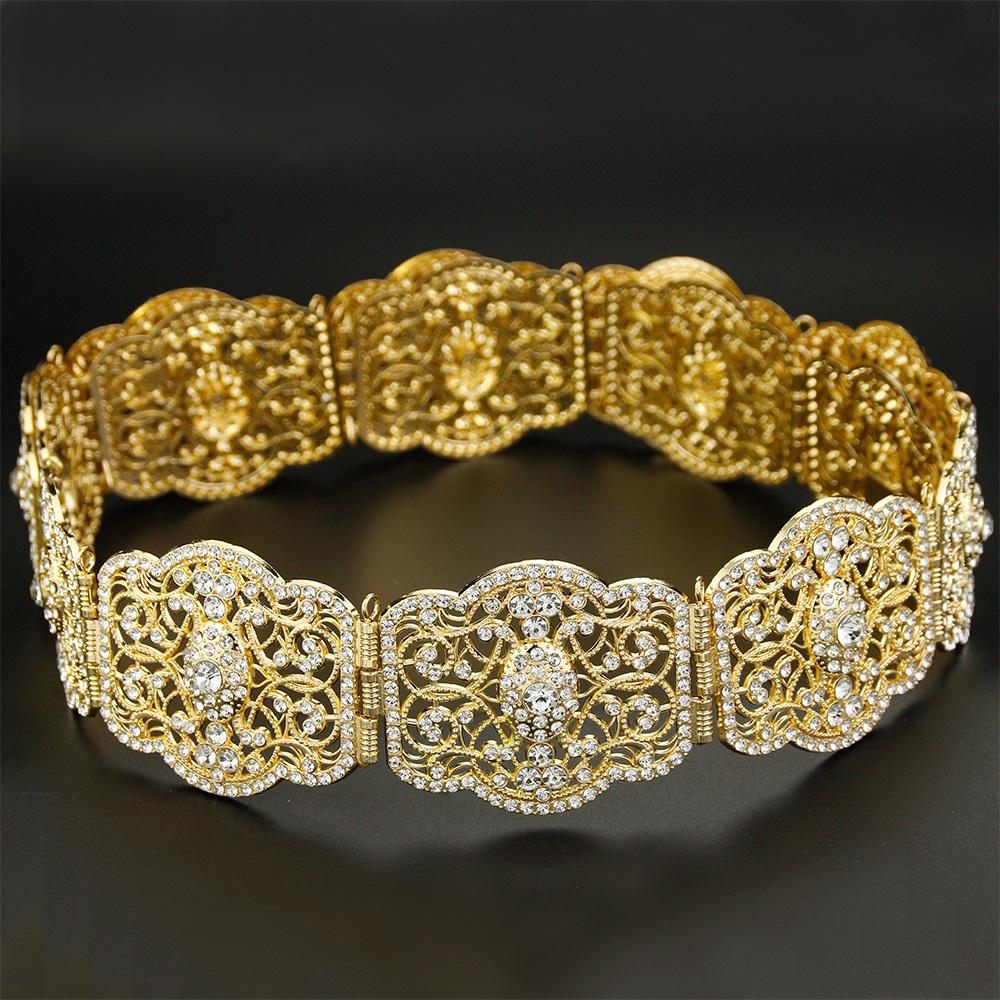 Chic Crystal Women Belt Wedding Dress Waist Chain Belt Bride Jewelry Hollow Jewelry