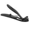 Nail Clippers for Seniors Thick Toenails Large Angled Head Ergonomic Wide Opening Heavy Duty Cutter Trimmer L Black