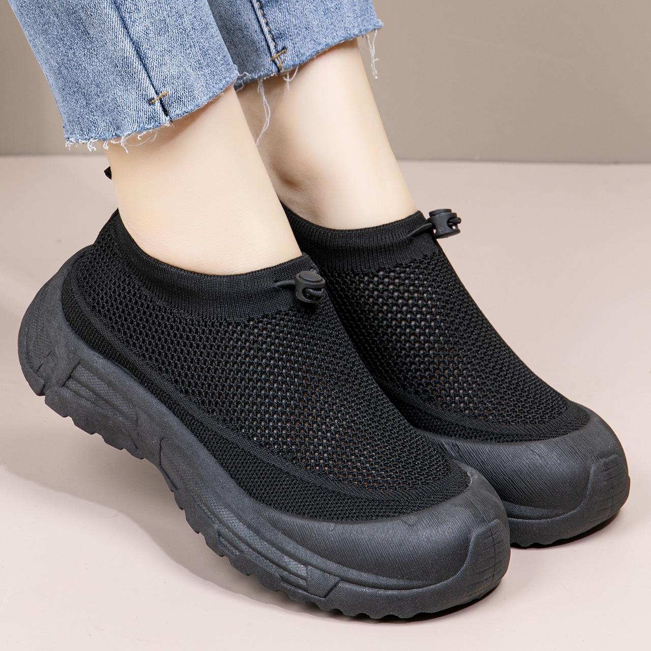 Women s Shoes Wide Toe Outdoor Shoes Breathable Slip-On Mesh Shoes 36