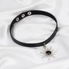 Punk Choker Collar Necklace Pu Leather Goth Rivets Choker Necklace Pendientes Party Club Sexy Gothic Femme Jewelry