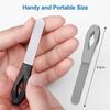Professional Nail File Double Sided 2PCS Stainless Steel High Quality Pedicure Metal File Polish Remover Buffer Finger Toe Tools