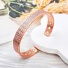 Vintage Pure Copper Magnetic Bracelet Unisex Adjustable Cuff Bangles Perfect for Everyday Wearwith Recommend Jewelry Gift