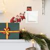 Cartoon Santa Claus Home Background Switch Decorative Stickers Giving Gifts
