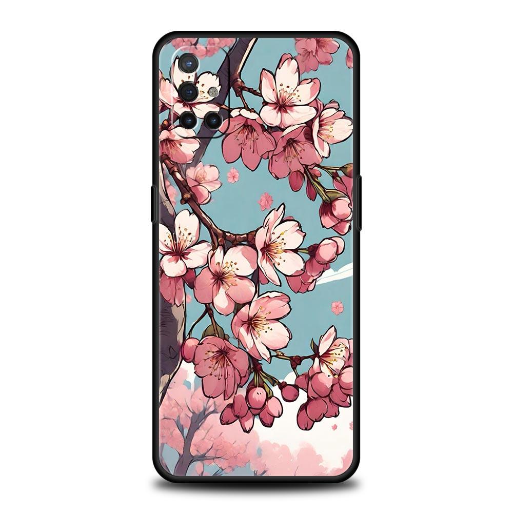 Phone Case For OnePlus 11 10 9 Pro 9T 12R 10R 9R 9RT 10T 8T 8 7 6T 7T Nord 2T CE 2 5G N200 N10 N100 Cover Cherry Blossom Tree