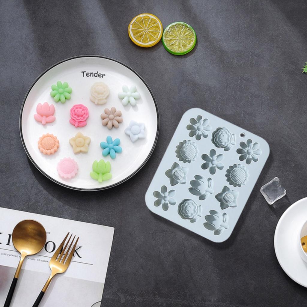 Silikonová forma na dýňové listy a květy Podzimní javorové listy Fondant Čokoláda Cupcake Želé Cukroví Dezerty Ozdoba dortu
