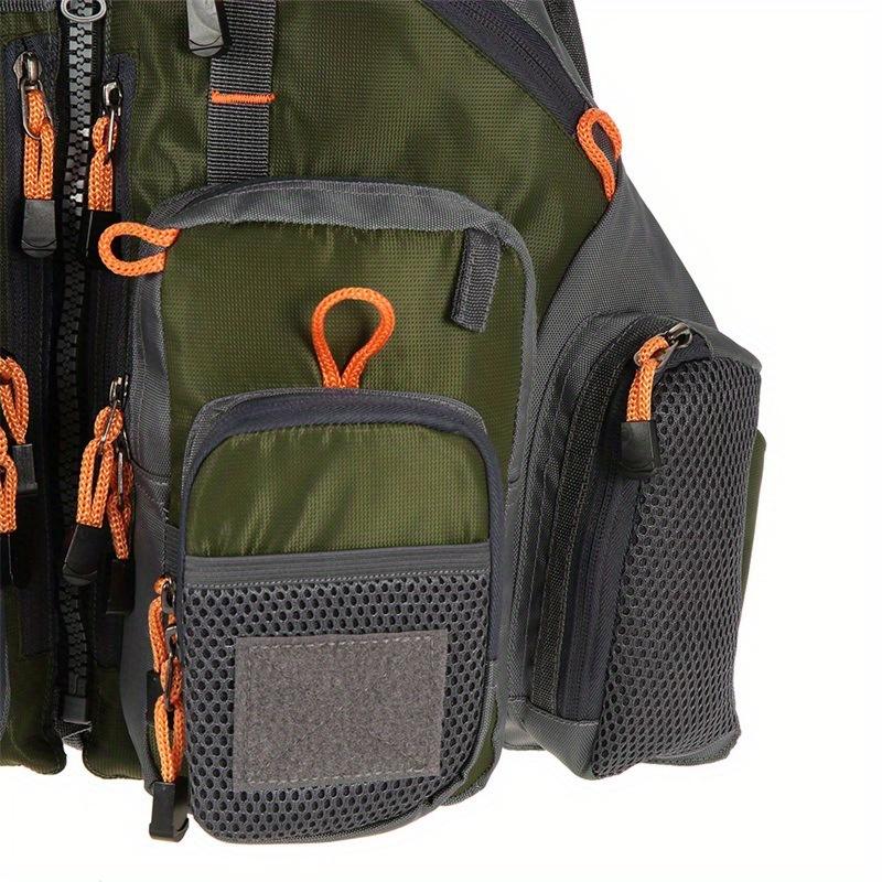 Justerbar fiskeoppdriftsvest – multilomme, pustende nettingdesign for utendørs fiskeaktiviteter