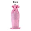 1Pcs Table Ornaments Red Wine Bottle Cover Drawstring Burlap Bag Packaging Portable Gift