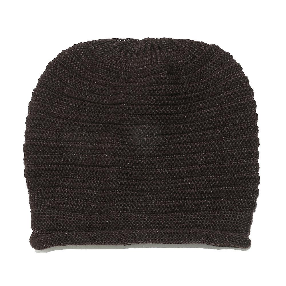 Women's wool knitted pullover hat autumn and winter outdoor headgear fashion versatile thermal pile hat