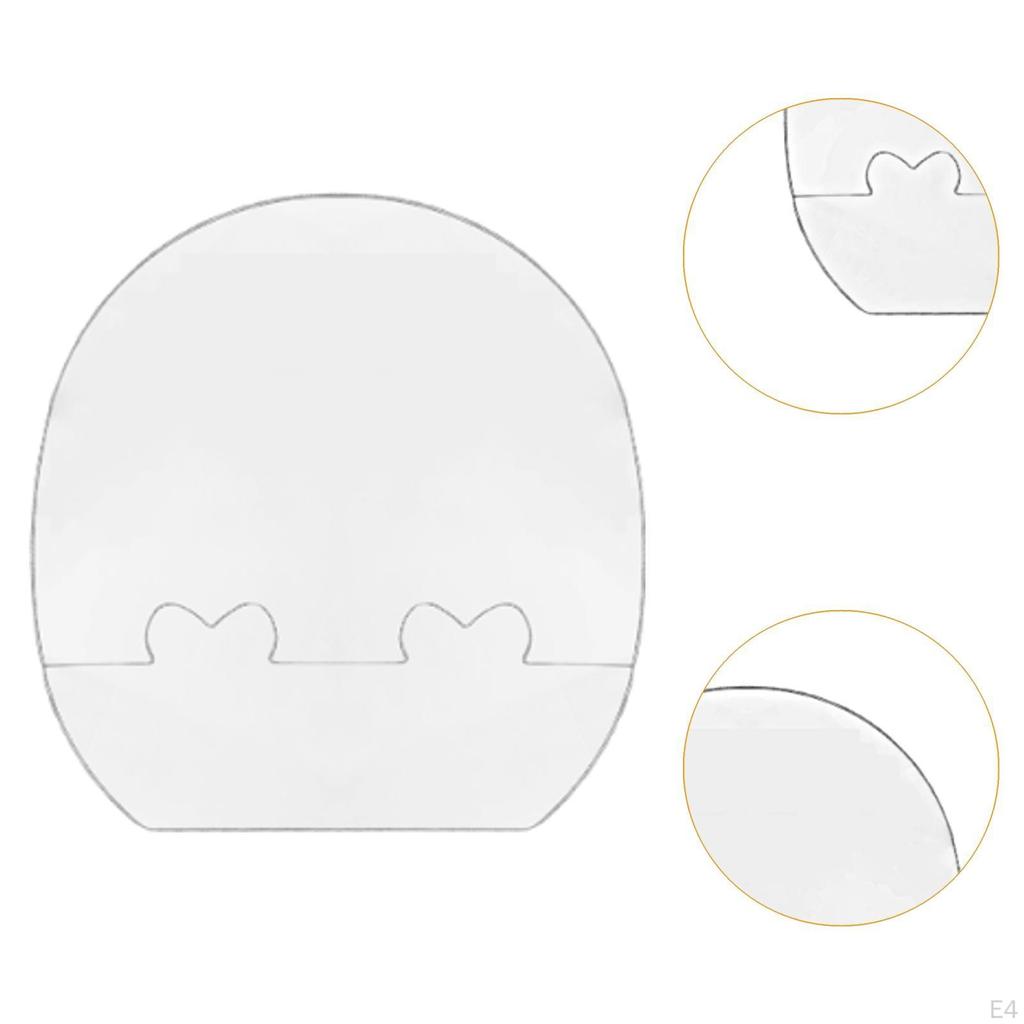 Table Tennis Racket Rubber Placement Tool Alignment Guide, Transparent