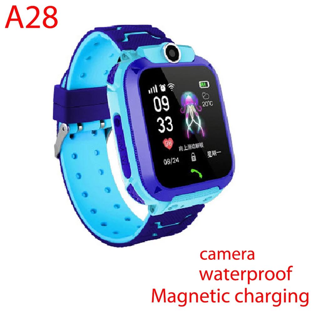2025 New Kids Smart Watch SOS Call Camera Positioning Two Way Call Voice Chat Waterproof IP67 Children Smartwatch Clock Gift