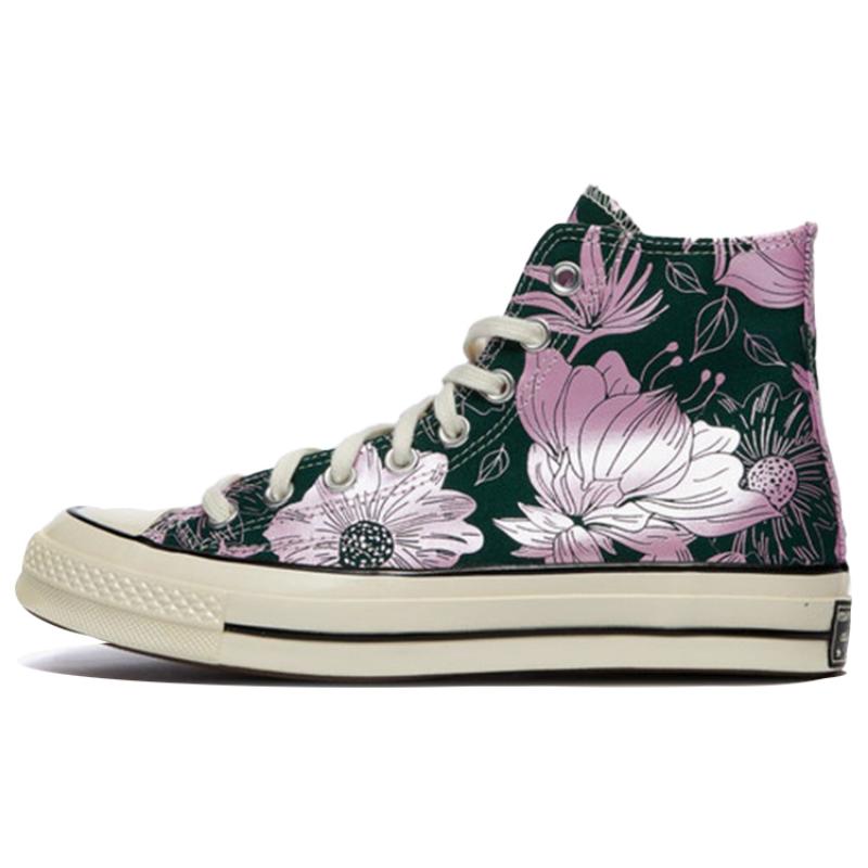 Converse Chuck Taylor All Star Comfortable and Versatile High Top Espadrilles Women's Green Pink