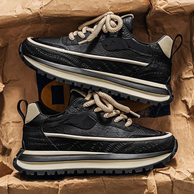 

Мужская обувь осень новая нескользящая и износостойкая спортивная обувь модная универсальная повседневная модная обувь Douyin прямая трансляция усиливающая папина обувь 39