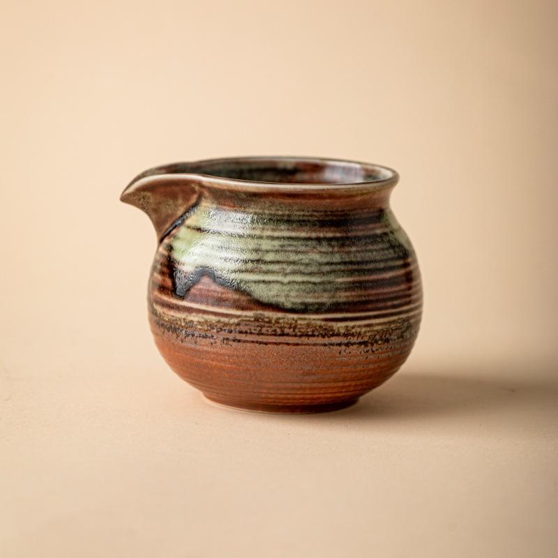 Wood-fired Glazed Fairness Cup, Ceramic Tea Divider, Vintage Kiln-transformed Tea Sea, Household Tea Set Accessories, High-end Chinese Tea Divider