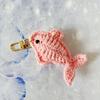 Creative Cartoon Wool Crochet Cute Small Fish Keychain Pendant Woven Key Ring Bag Ornament Hanging Decoration