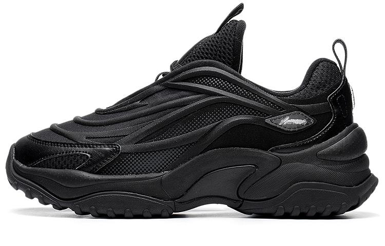 Li Ning Aurora WindWalker V2 Тканевая амортизация Нескользящая Низкие Повседневная обувь Женская Черный AGCS160-3 36