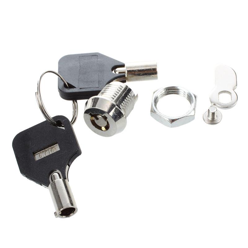 Promotion!  Cabinet Door Quarter Turn Security Tubular Cam Lock w Keys