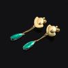 Anime The Apothecary Diaries Emerald Gemstone Earrings Pendant Golden Ship Earr Cosplay Fans Gift For Women Jewelry Accessories