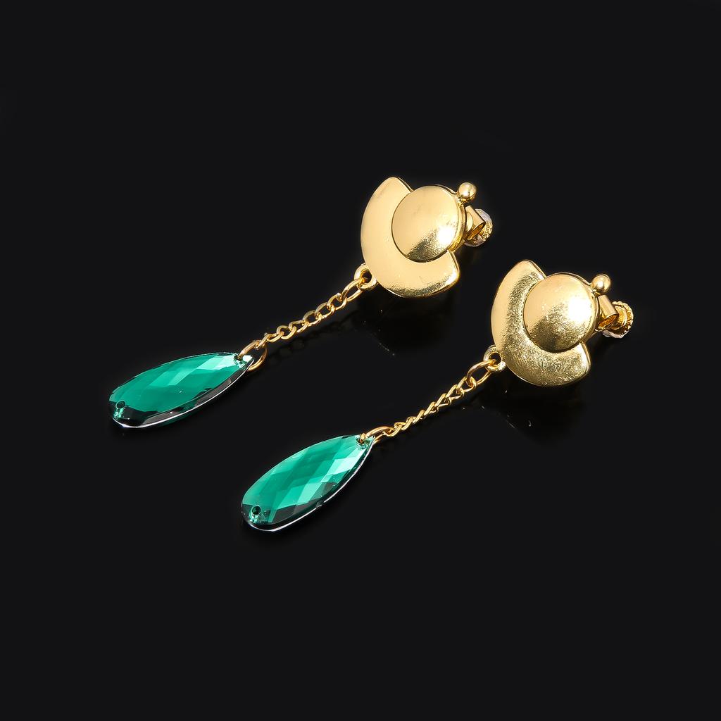 Anime The Apothecary Diaries Emerald Gemstone Earrings Pendant Golden Ship Earr Cosplay Fans Gift For Women Jewelry Accessories